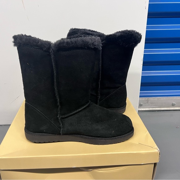 Mossimo Supply Co Black Cozy Winter Boots - Picture 4 of 6